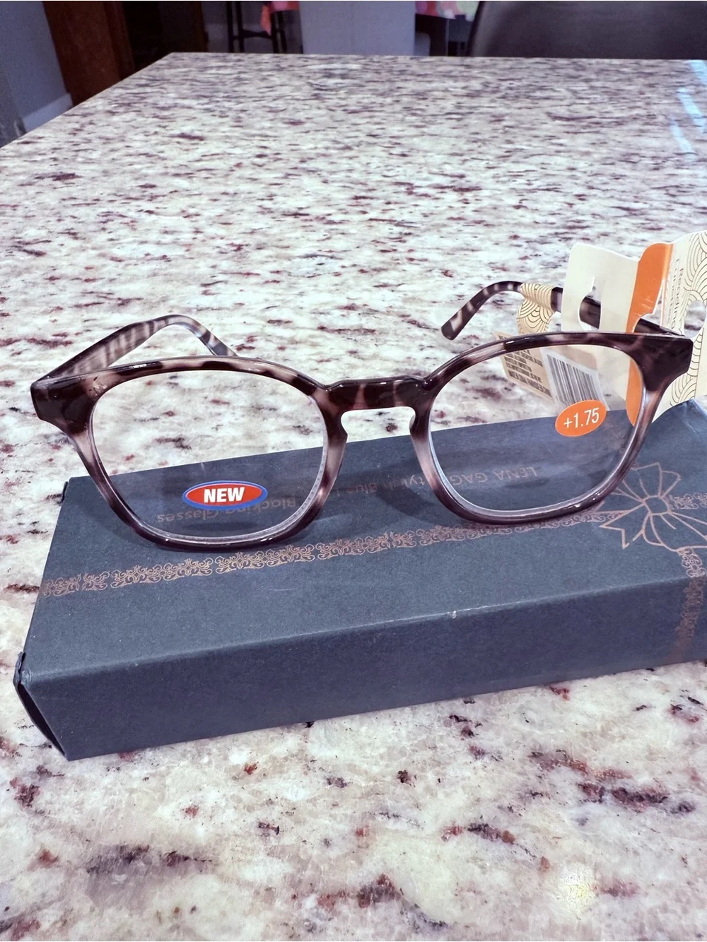 Reading Glasses - Gray Tortoiseshell Women's Frames +1.75